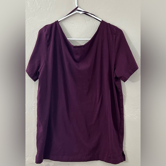 PINK Victoria's Secret Purple Relaxed OTS Short Sleeve T-Shirt - Picture 3 of 3